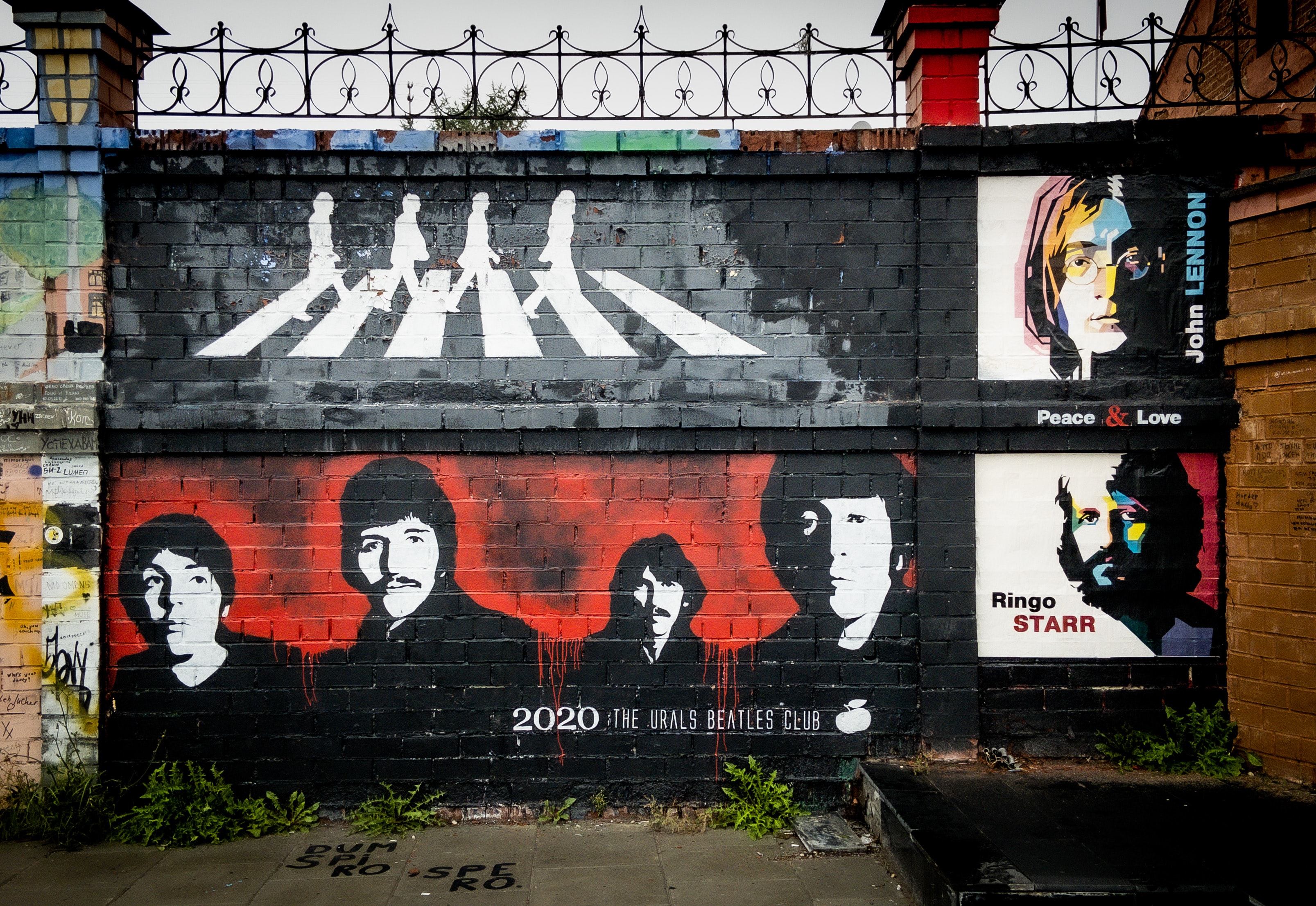 The Beatles street art The Beatles street art