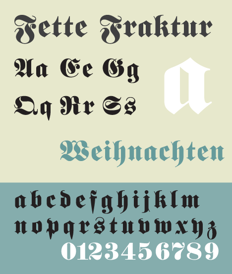 Fette Fraktur Typeface Fette Fraktur Typeface